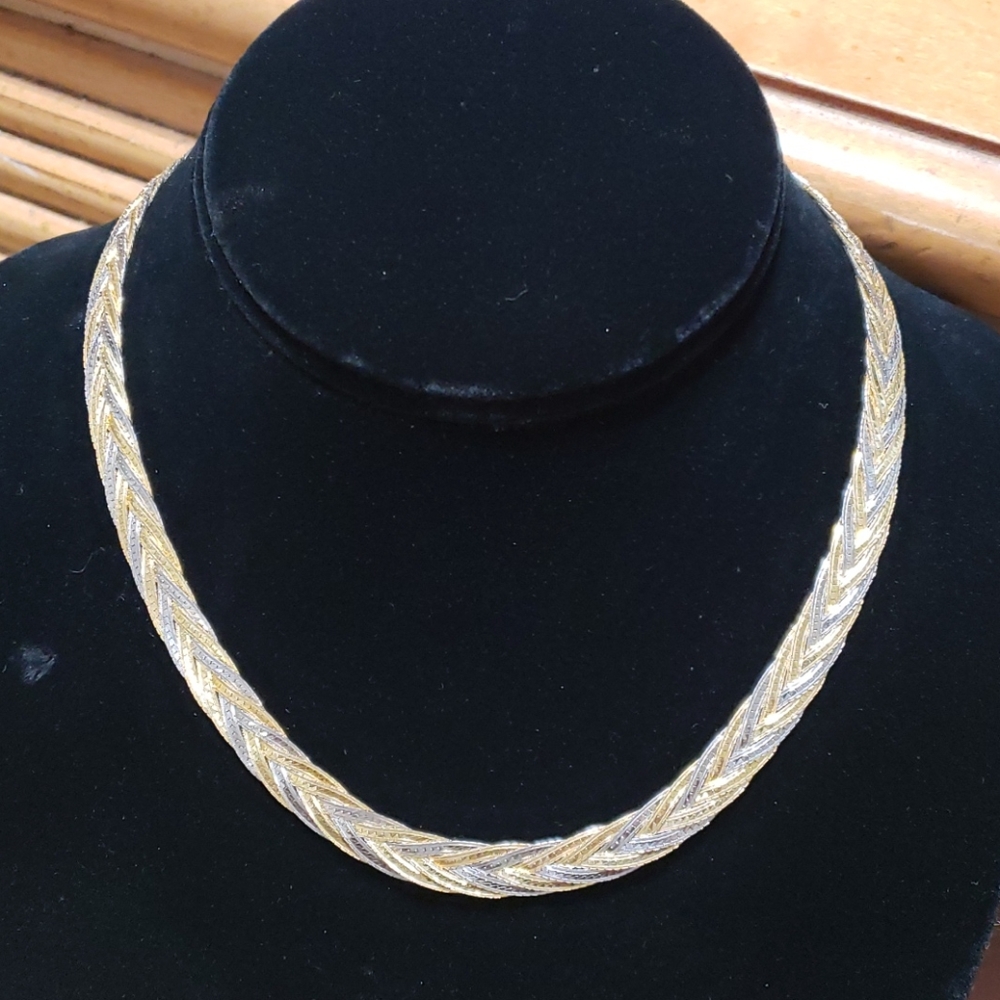 925 Italy Tri Color Necklace